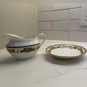 Royal Albert Floral Creamer and Saucer Set